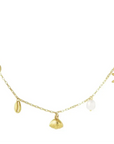 Bedelketting beach vibes goud-LAcollections