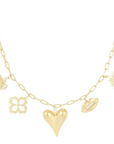 Bedelketting love language goud-LAcollections