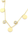 Ketting muntjes en diamantjes goud-LAcollections