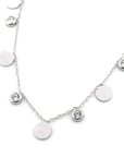 Ketting muntjes en diamantjes zilver-LAcollections