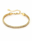 Luxe zirkonia armband goud-LAcollections
