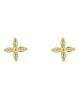Oorbellen bloem stud goud-LAcollections