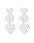 Oorhanger xl hartjes zilver-LAcollections