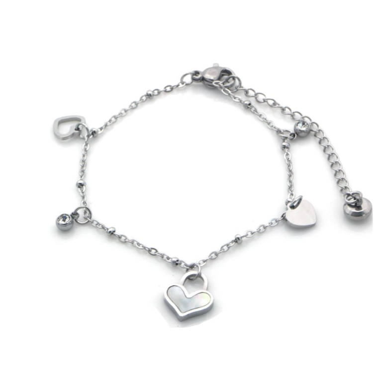 Armband-withartje-diamantje-zilver-LAcollections
