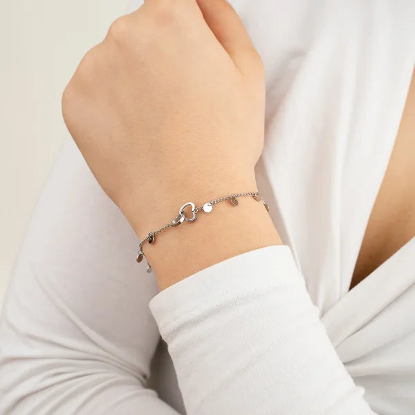 Armbandje friendship zilver op model-LAcollections