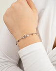 Armbandje friendship zilver op model-LAcollections