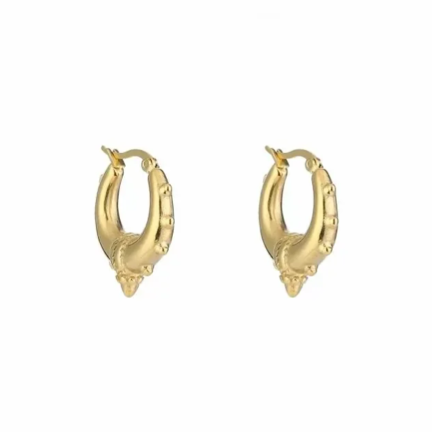 Bali hoop oorbellen goud-LAcollections