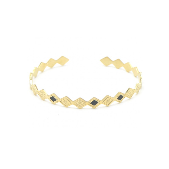 Bangle-zwarte-steentjes-goud-LAcollections