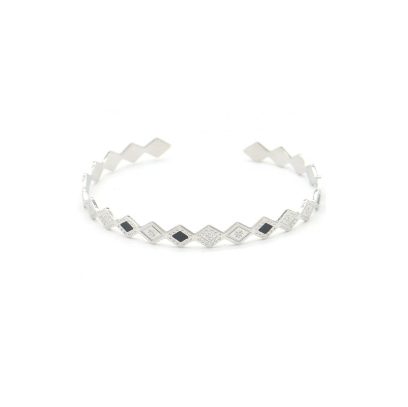 Bangle-zwarte-steentjes-zilver-LAcollections