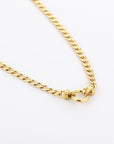 Basic schakelketting met grote sluiting goud closup-LAcollections