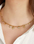 Bedelketting dagelijkse stijl goud op model-LAcollections
