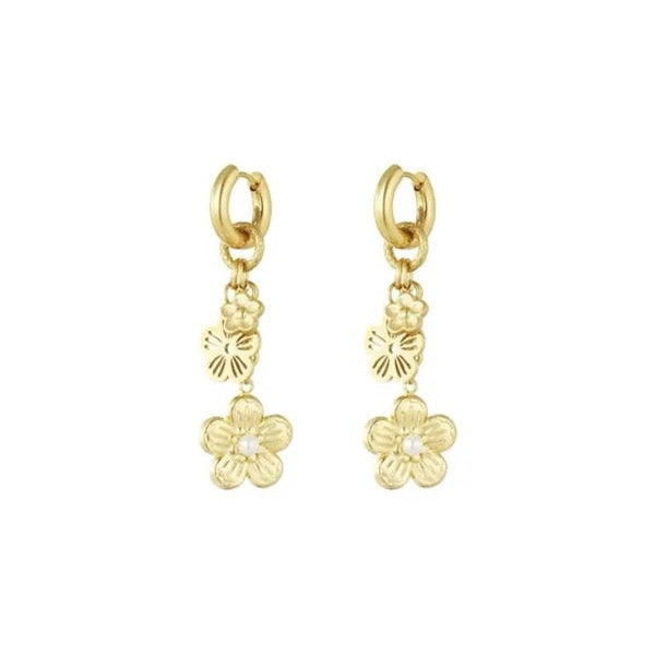 Blooming beauty oorbellen goud-LAcollections