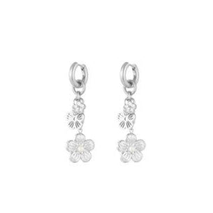 Blooming beauty oorbellen zilver-LAcollections