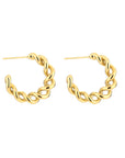 Gedraaide oorbellen goud-LAcollections