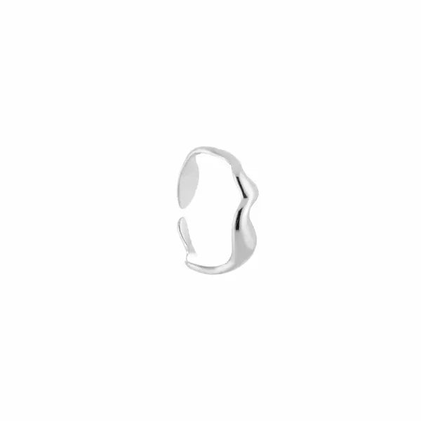 Golvende Basic Ring Zilver-LAcollections