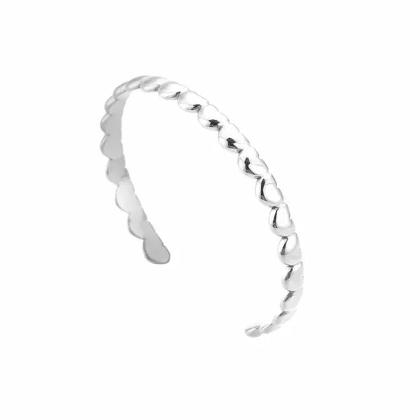 Hartjes bangle zilver-LAcollections