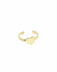 Hartjes ring met vlekjes goud-LAcollections