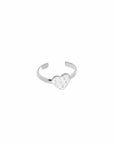 Hartjes ring met vlekjes zilver-LAcollections