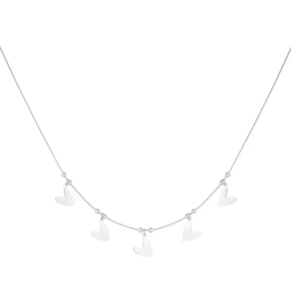 Heart to heart ketting zilver-LAcollections