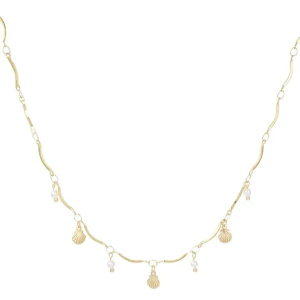 Ketting beach waves goud-LAcollections