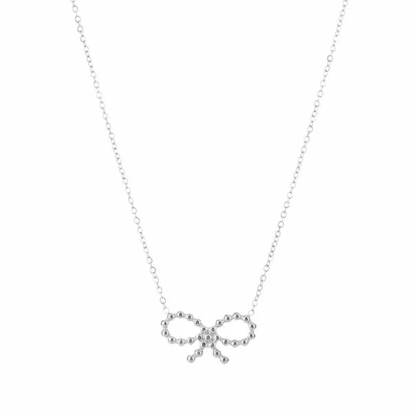 Ketting met strikje zilver-LAcollections