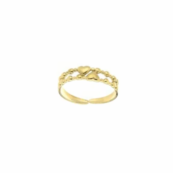 Klassieke ring met hartje goud-LAcollections