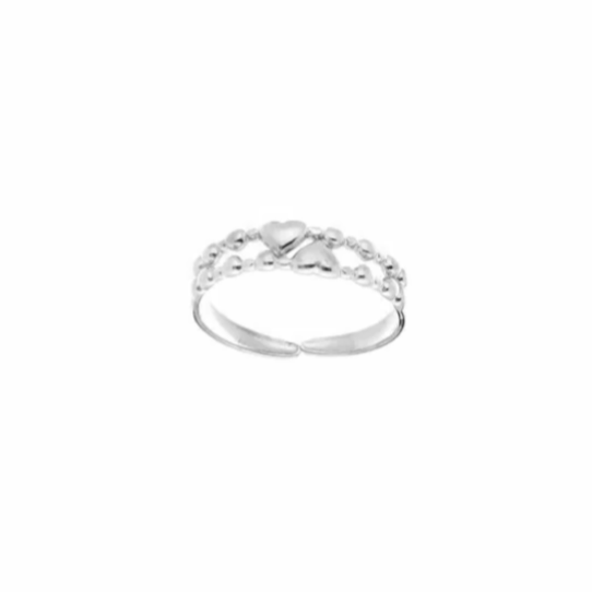 Klassieke ring met hartje zilver-LAcollections