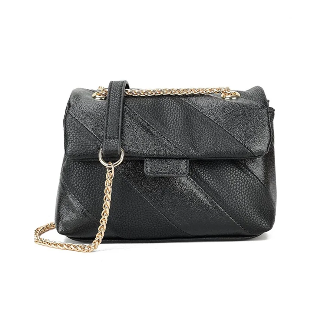 Kunstlederen Rainbow Bag zwart-LAcollections