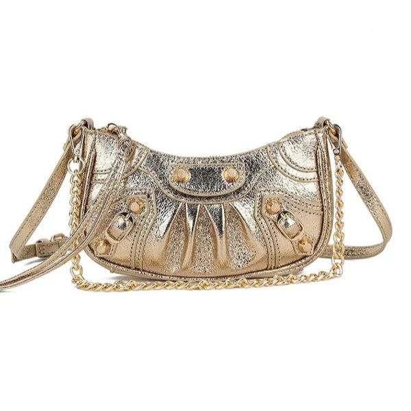 Kunstlederen tas metallic goud-LAcollections