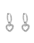 Love oorbellen zilver-LAcollections