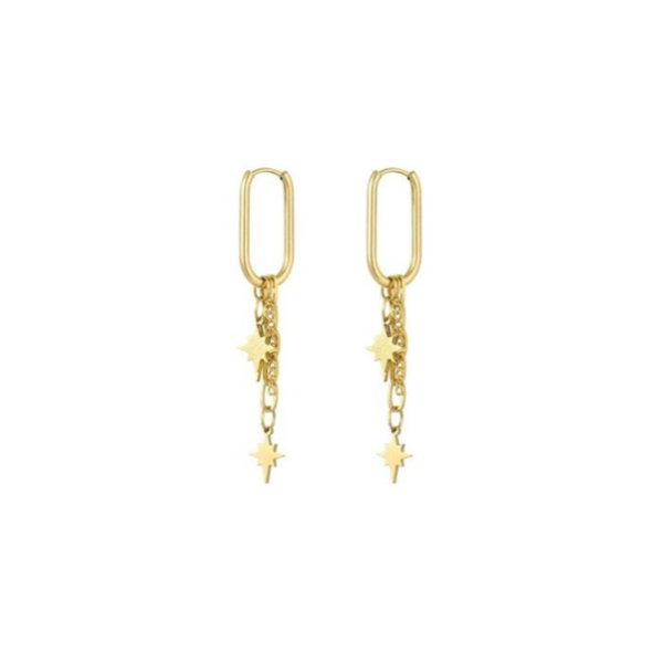 Oorbellen Sterrenhemel Goud-LAcollections
