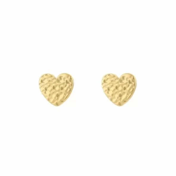 Oorbellen hartjes studs goud-LAcollections