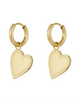 Oorbellen minimalistisch elegant hart goud-LAcollections