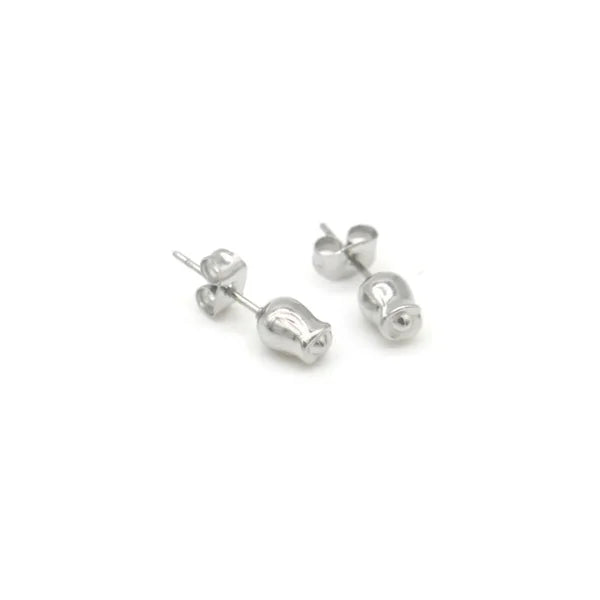 Oorbellen roosjes zilver-LAcollections