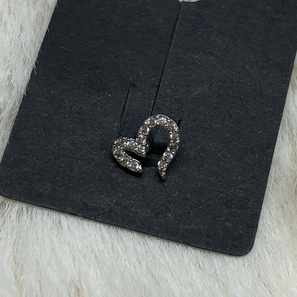 Oorpiercing hart sierlijk zilver-LAcollections