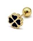Oorpiercing klaver goud-LAcollections