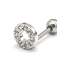 Oorpiercing rond zilver-LAcollections