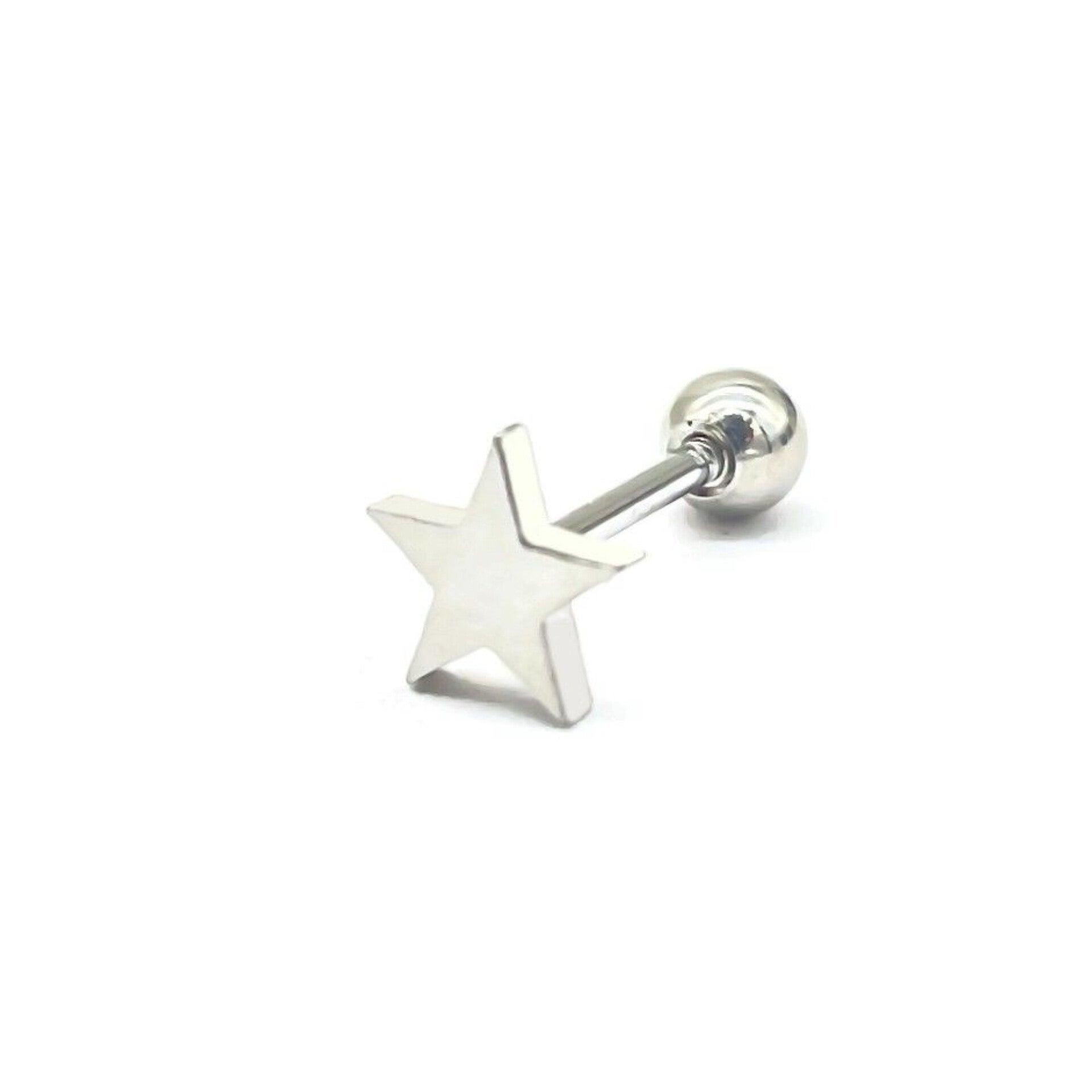 Oorpiercing ster zilver-LAcollections