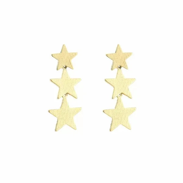 Oorsteker sterretjes goud-LAcollections
