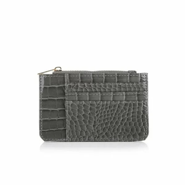 Pasjeshouder croco grijs-LAcollections