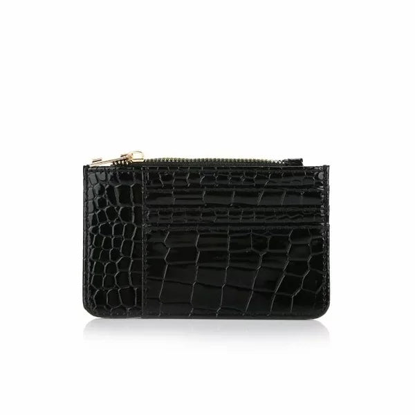 Pasjeshouder croco zwart-LAcollections