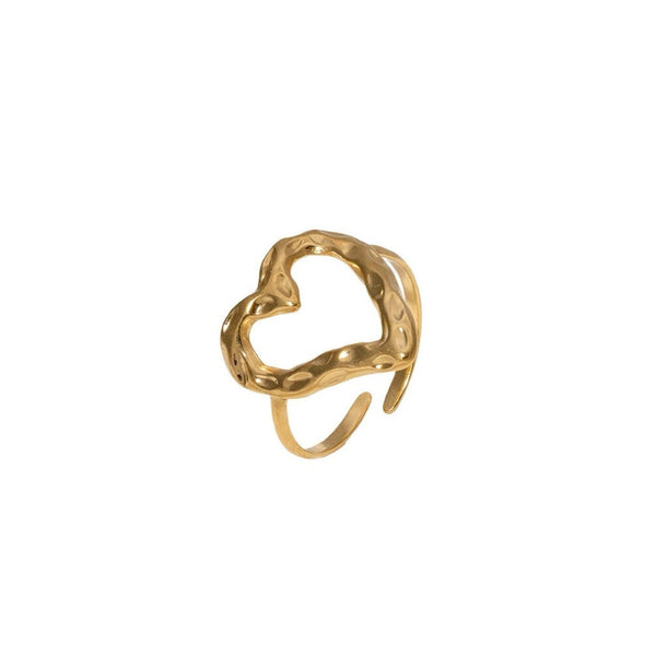 Ring dik open hartje goud-LAcollections
