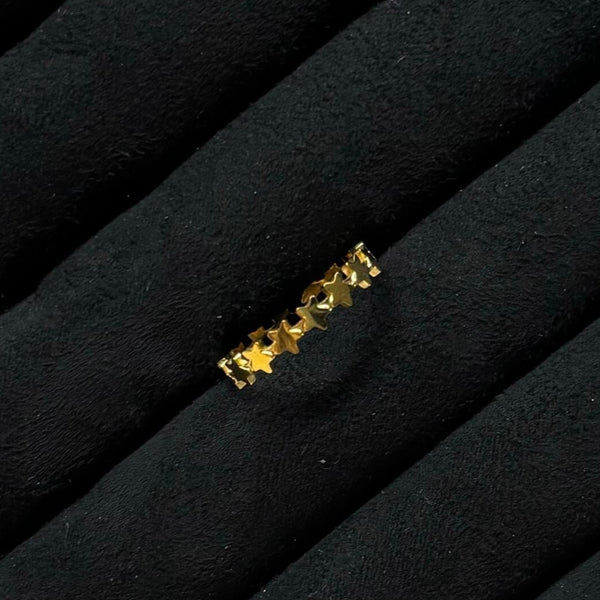 Ring met mini sterretjes goud-LAcollections
