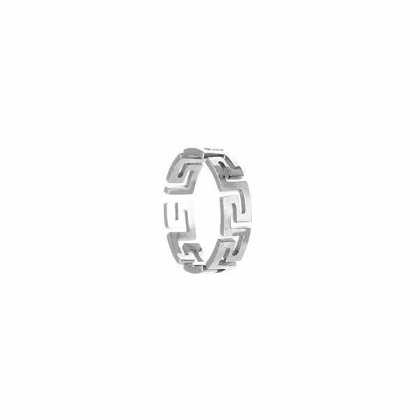 Ring met patroon zilver-LAcollections