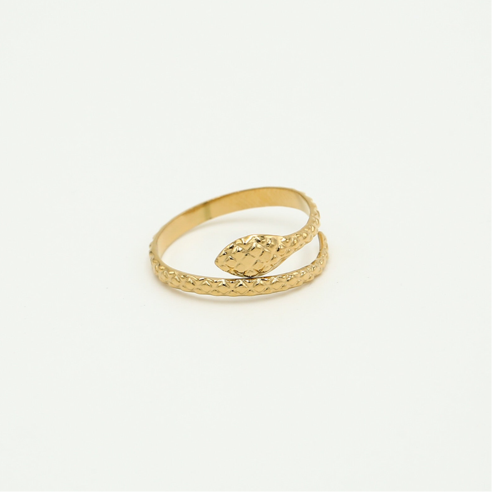 Slangen ring goud liggend-LAcollections
