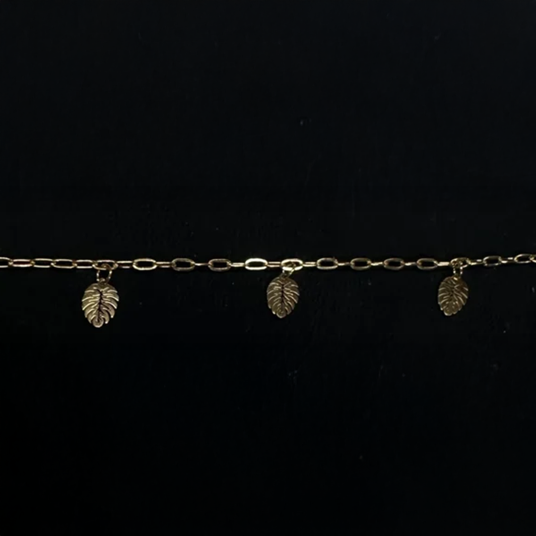 Subtiel armbandje bladeren goud-LAcollections