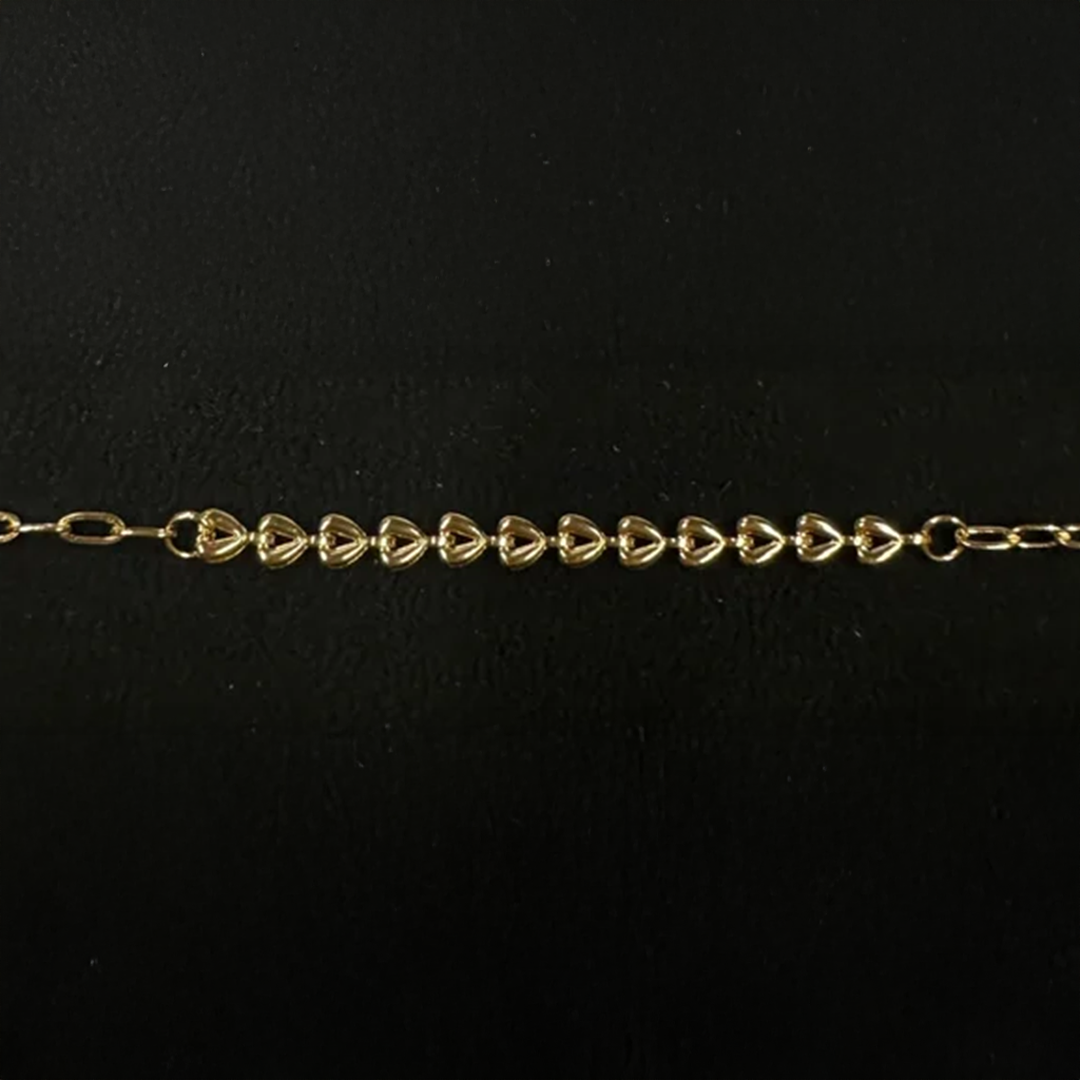 Subtiel armbandje driehoeksschakel goud-LAcollections