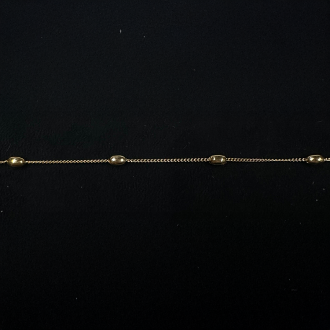 Subtiel armbandje langwerpige bolletjes goud-LAcollections