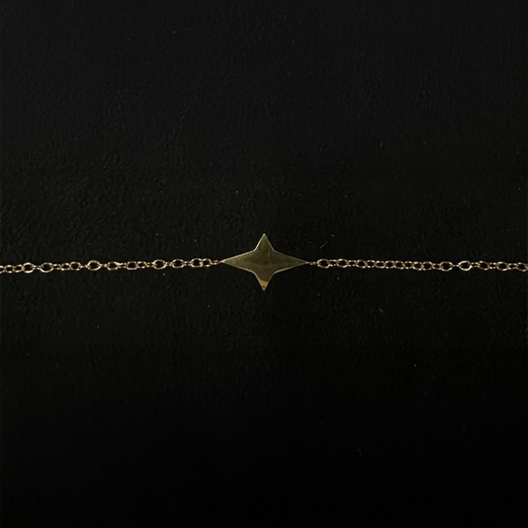 Subtiel armbandje langwerpige ster goud-LAcollections