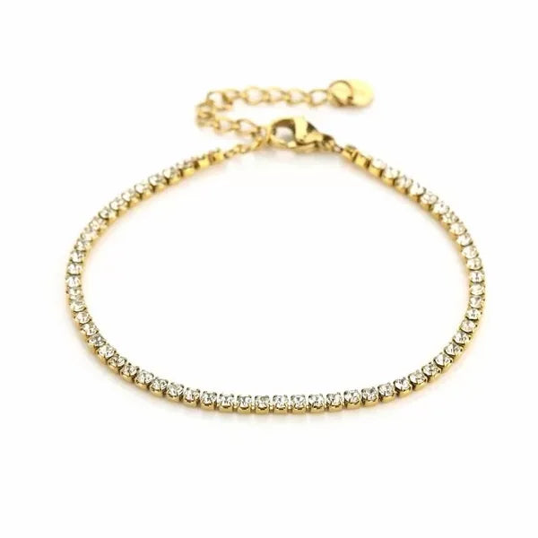 Subtiel armbandje met steentjes goud-LAcollections